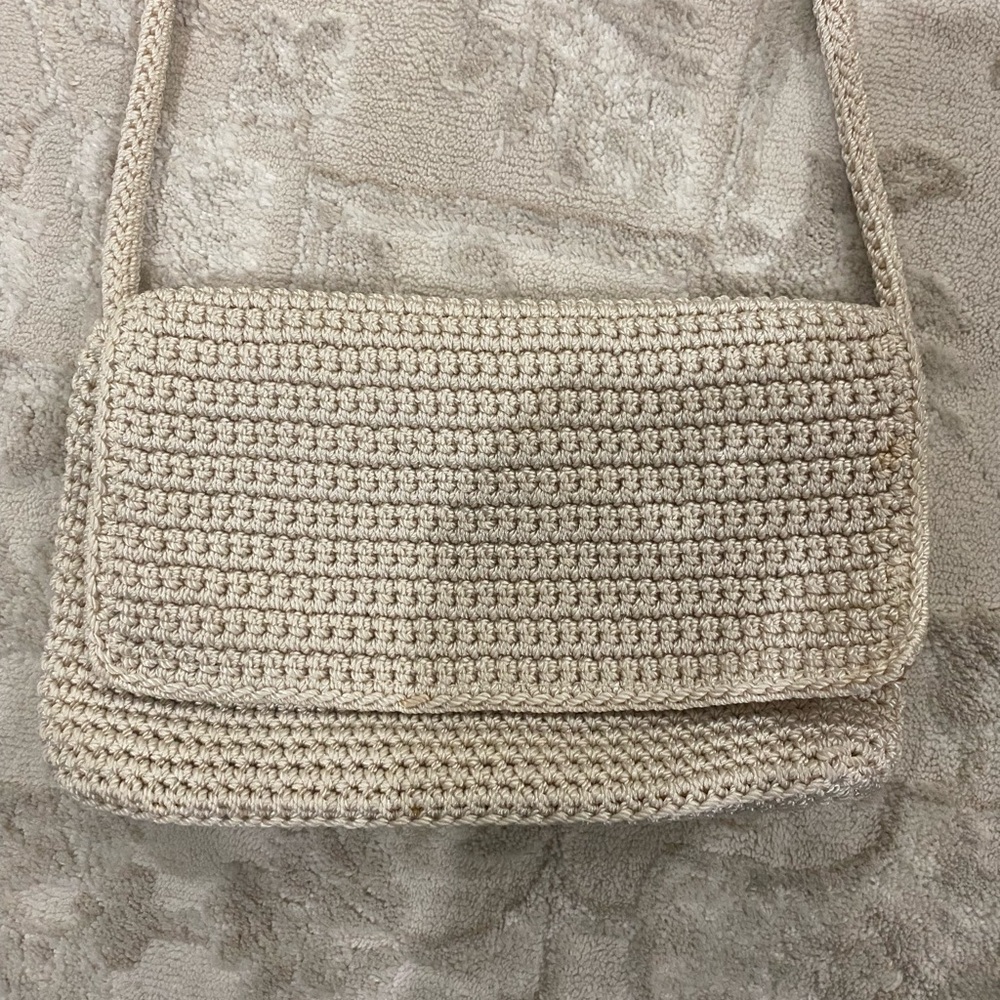 The Sak Beige Crochet Handbag